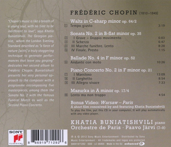 Chopin - Front Cover