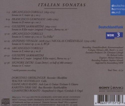 Sonates italiennes - Front Cover