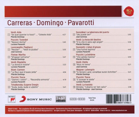 Carreras - Domingo - Pavarotti - Front Cover