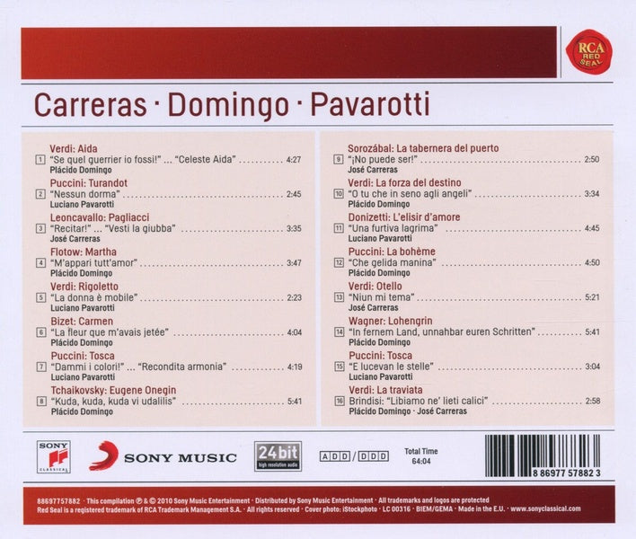 Carreras - Domingo - Pavarotti - Front Cover