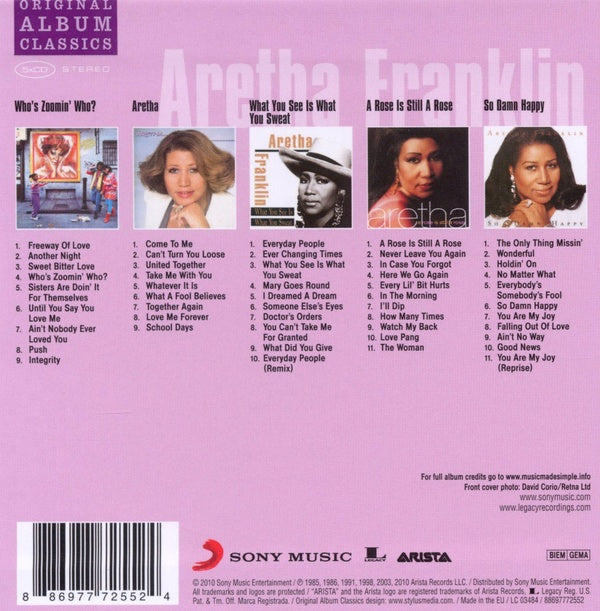 Original Album Classics: Who's Zoomin' Who?-Aretha-What You See Is What You Sweat - Front Cover