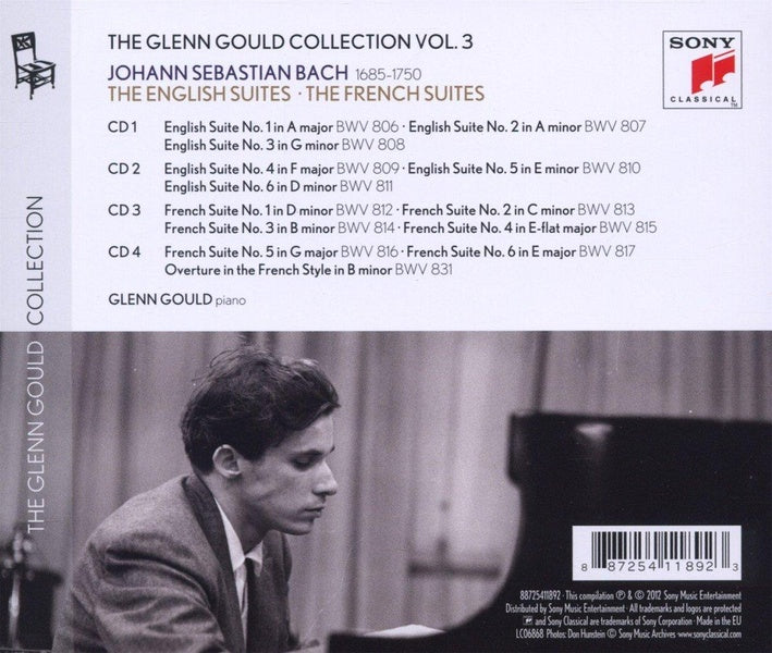 Glenn Gould plays Bach: english suites bwv 806-811; french suites bwv 812-817 - Front Cover