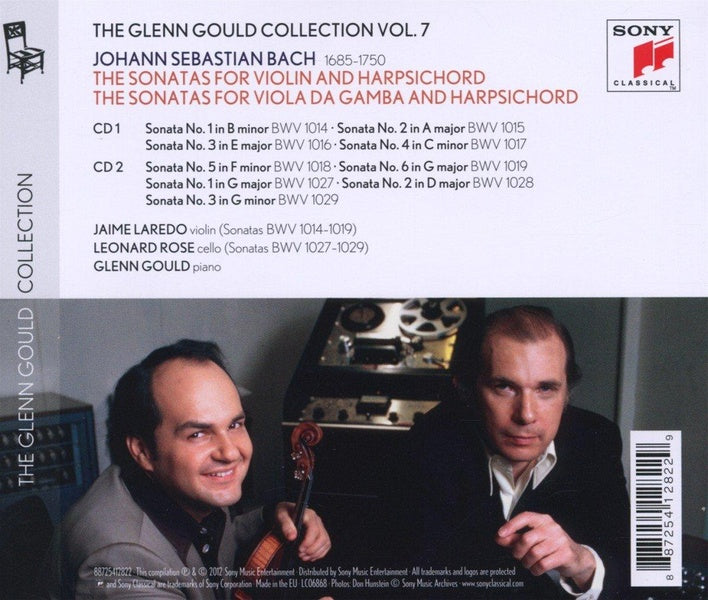 The 6 sonatas for violin & harpsichord bwv 1014-1019; - Front Cover