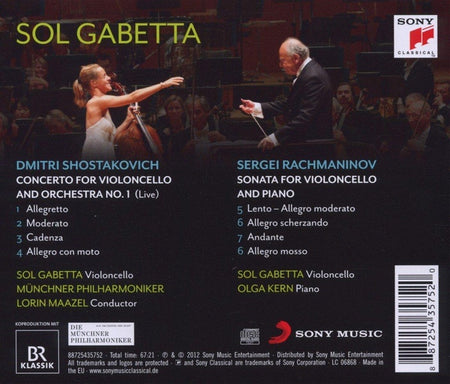 Shostakovich : cello concerto no. 1, Rachmaninov : sonata for cello and piano op. 1 - Front Cover