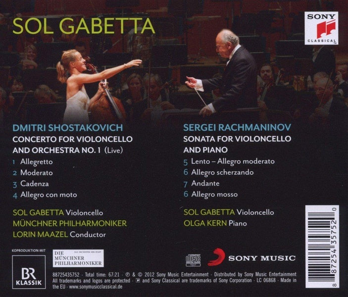 Shostakovich : cello concerto no. 1, Rachmaninov : sonata for cello and piano op. 1 - Front Cover