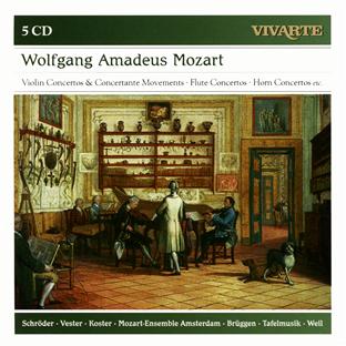 Mozart: violin concertos & concertante movements; flute concertos; horn concerto - Front Cover