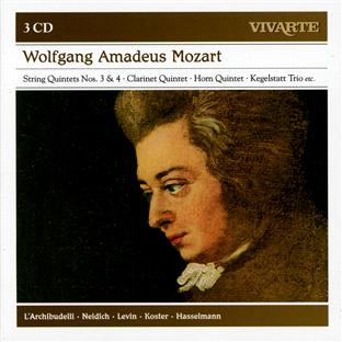 Mozart: a musical joke; clarinet quintet; horn quintet; kegelstatt trio; string - Front Cover