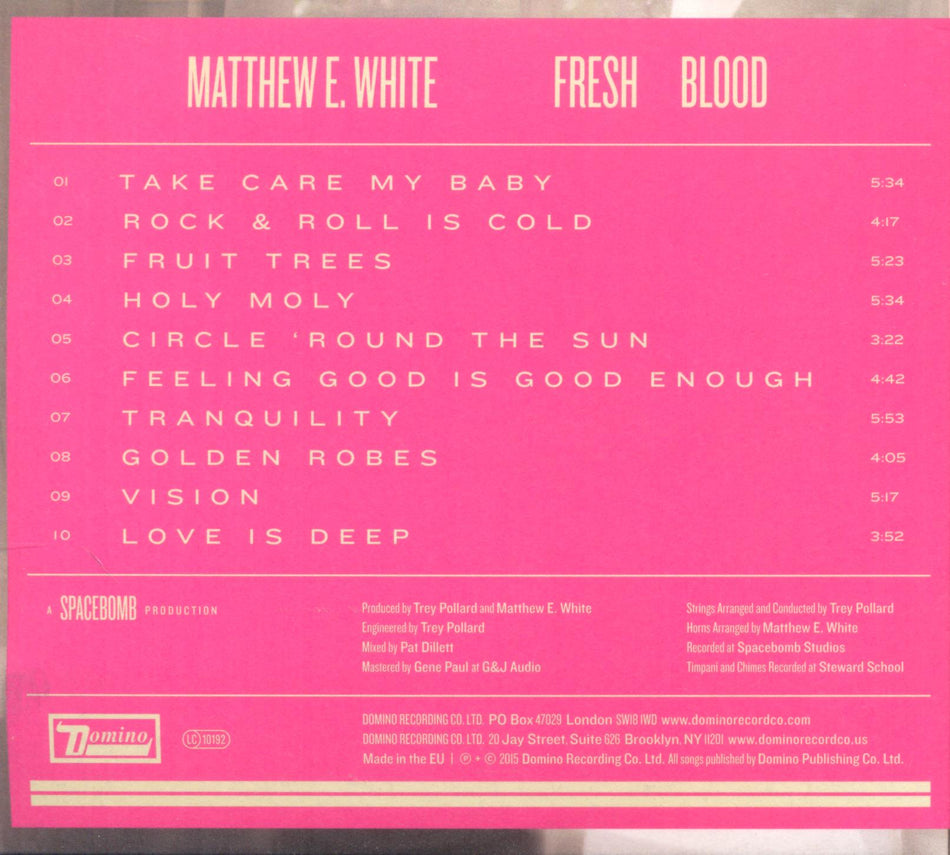 Fresh Blood - Back Cover