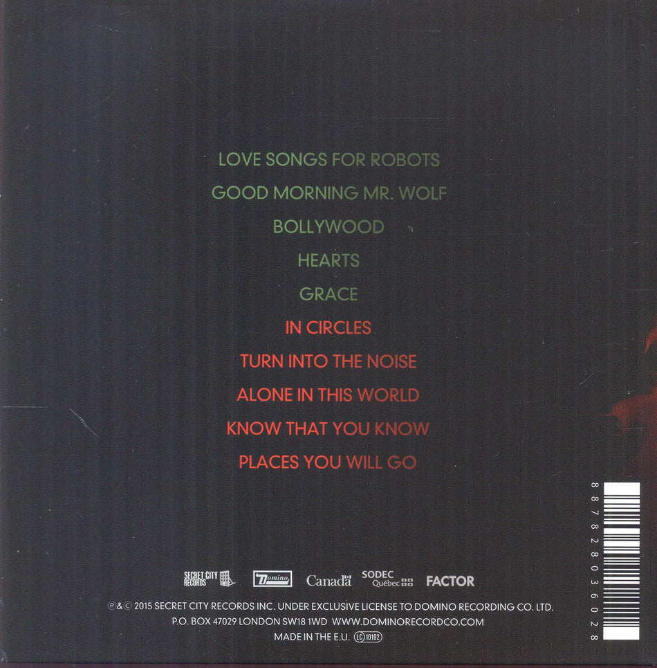 Love Songs for Robots - Back Cover