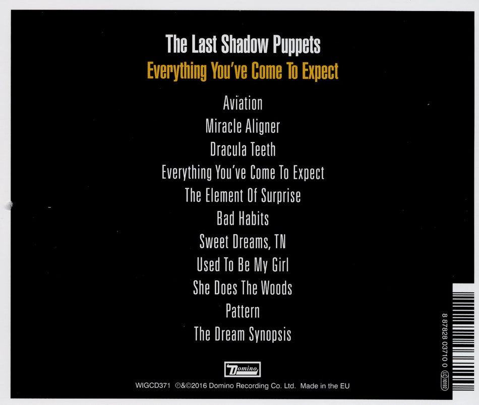 Everything You've Come to Expect - Back Cover