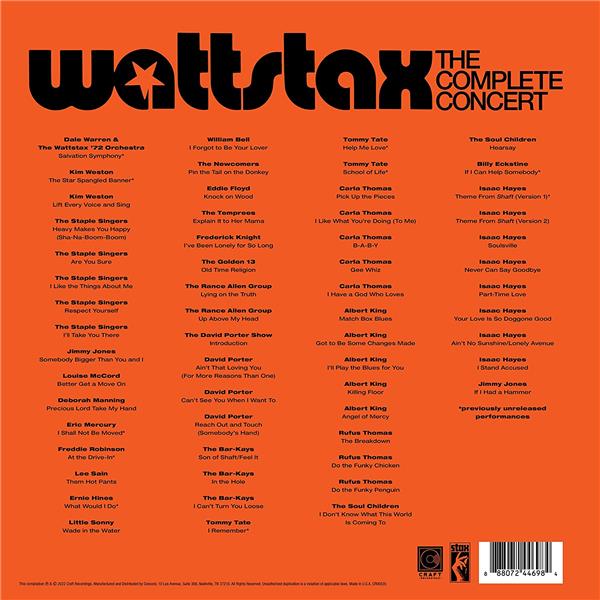 Wattstax : The Complete Concert Édition Limitée Coffret - Front Cover