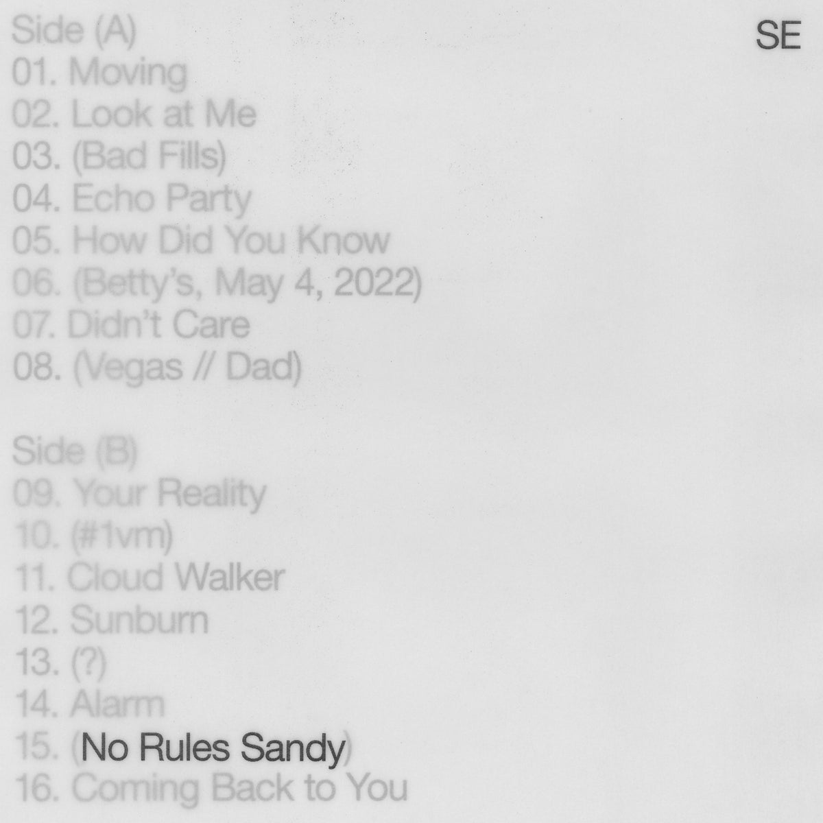 No Rules Sandy - Front Cover
