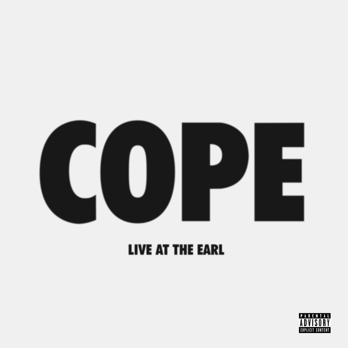 Cope Live at The Earl - Front Cover