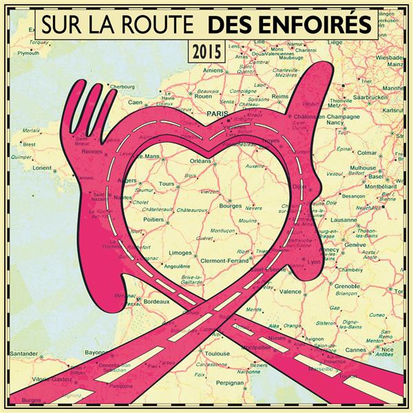 Sur la route des Enfoirés - Front Cover
