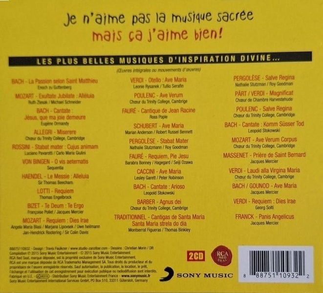 Je n'aime pas le classique, mais la musique sacrée, j'aime bien ! - Front Cover