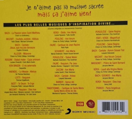Je n'aime pas le classique, mais la musique sacrée, j'aime bien ! - Front Cover