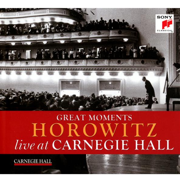 Great moments Horowitz (live at Carnegie Hall) - Front Cover