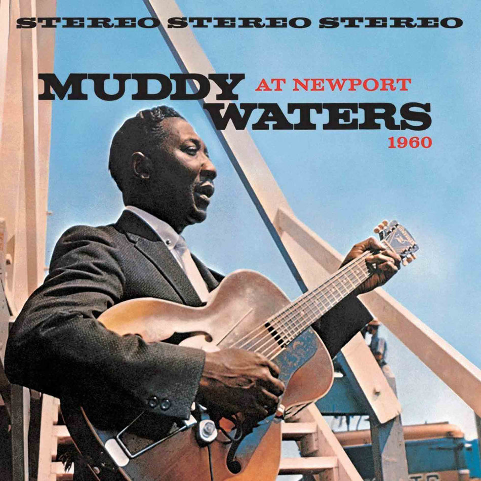 Muddy Waters At Newport 1960 - Vinyle Bleu - Front Cover