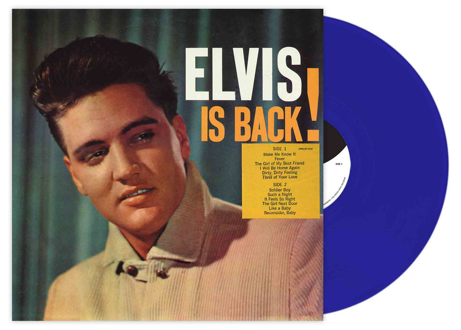 Elvis Is Back! - Vinyle Bleu - Front Cover