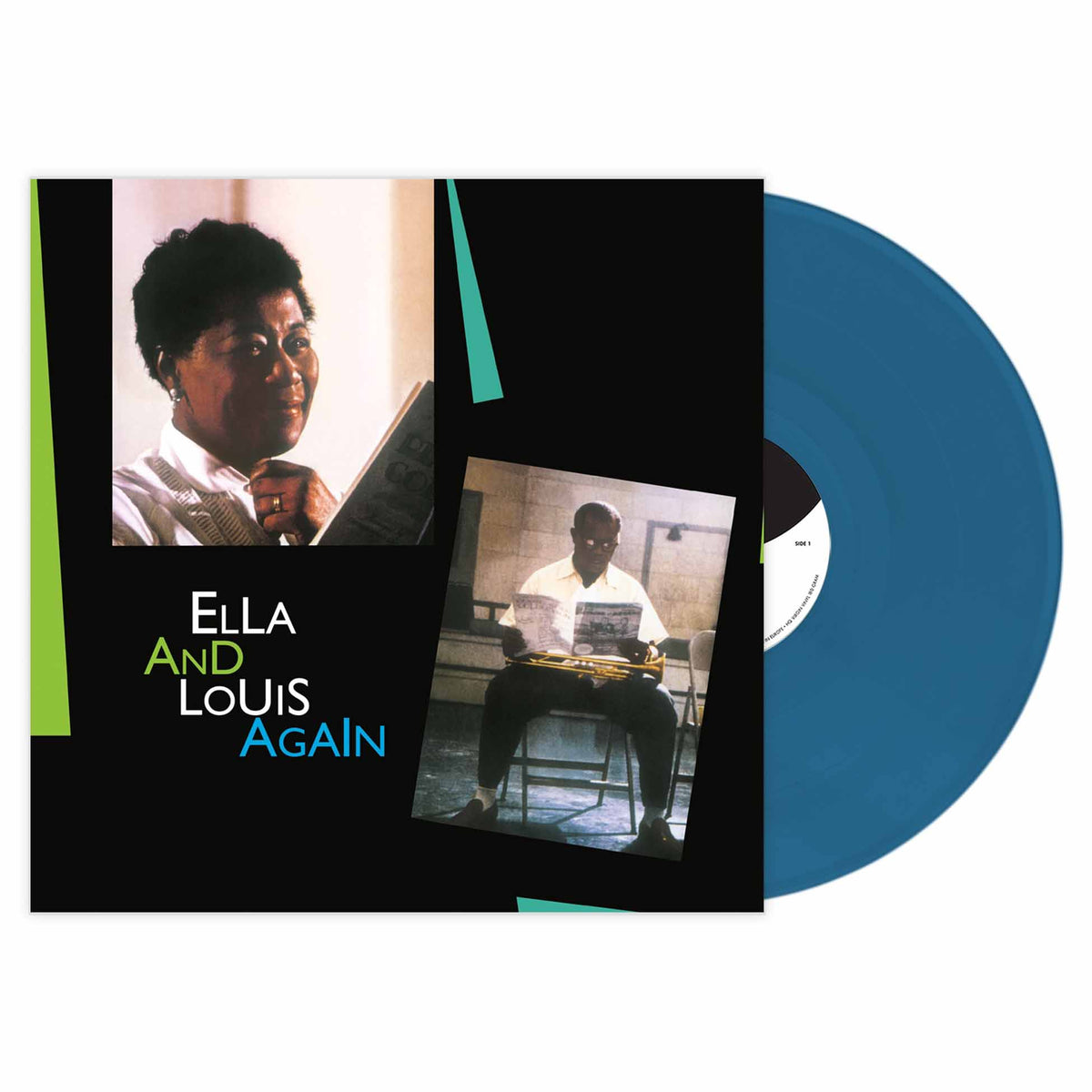 Ella And Louis Again - Vinyle Bleu - Front Cover