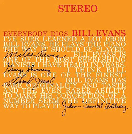 Everybody Digs Bill Evans - Front Cover