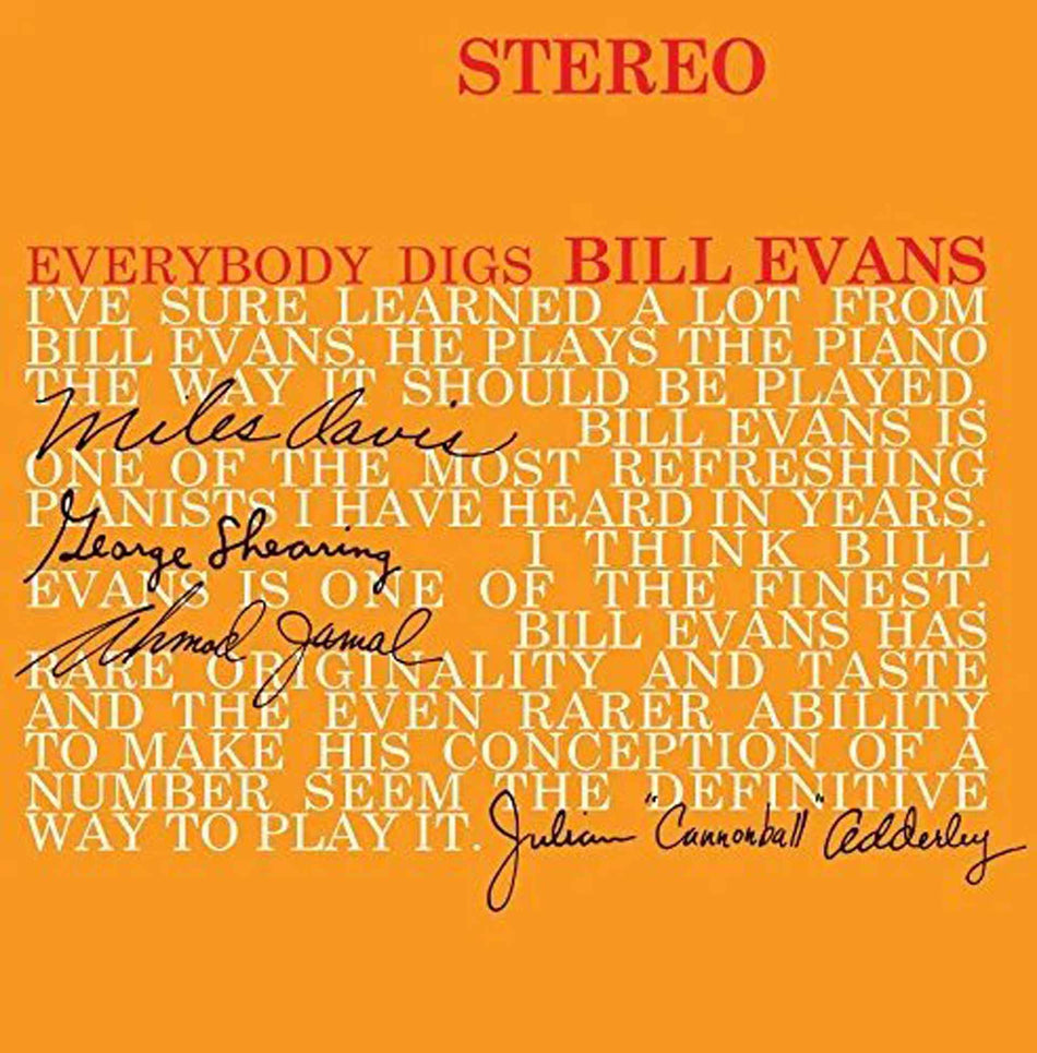 Everybody Digs Bill Evans - Front Cover