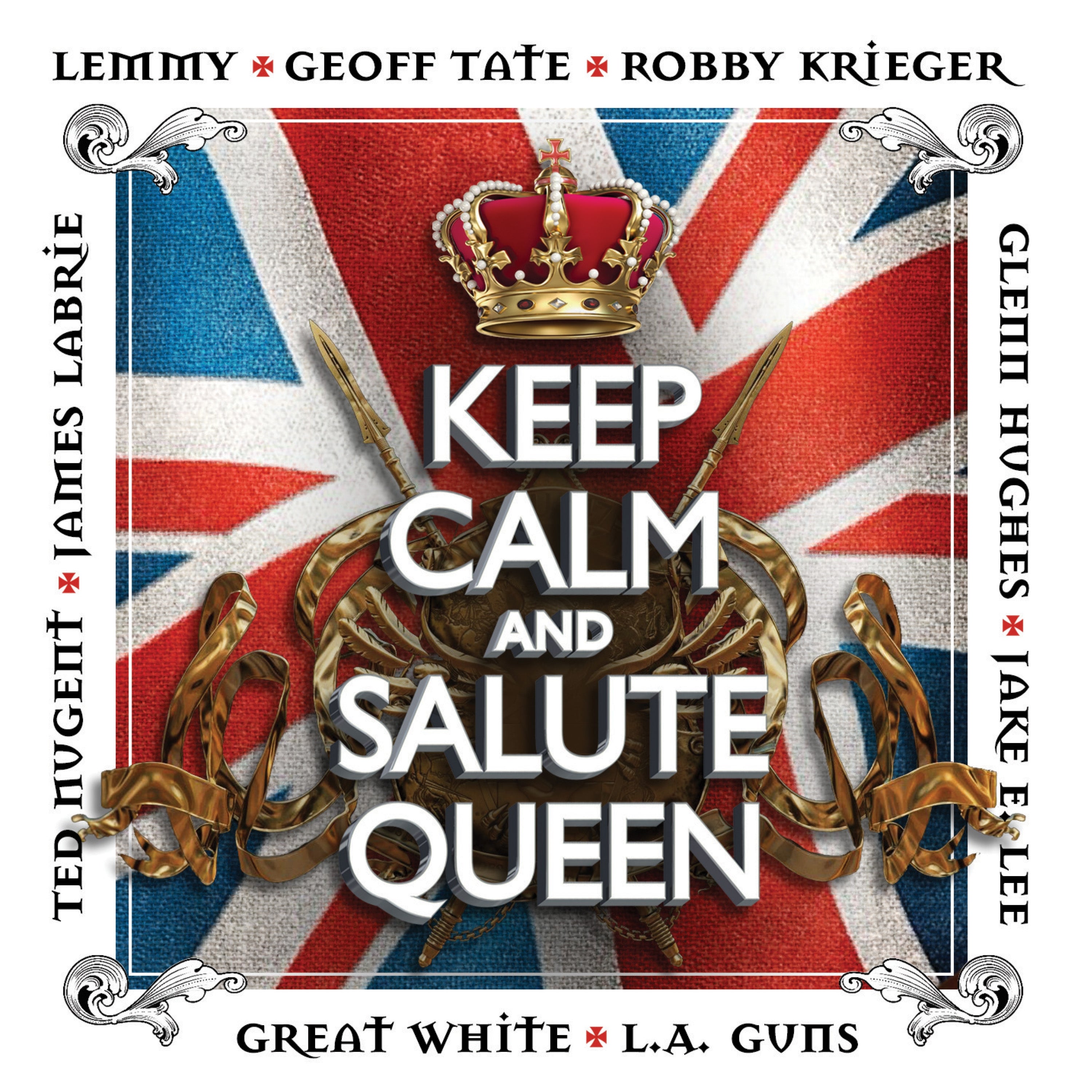 Keep Calm And Salute Queen - Front Cover