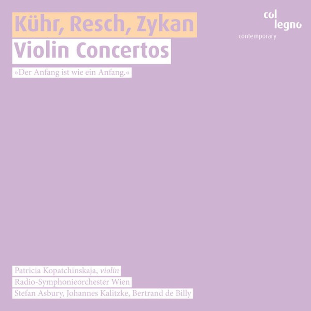 Concertos pour violon - Front Cover
