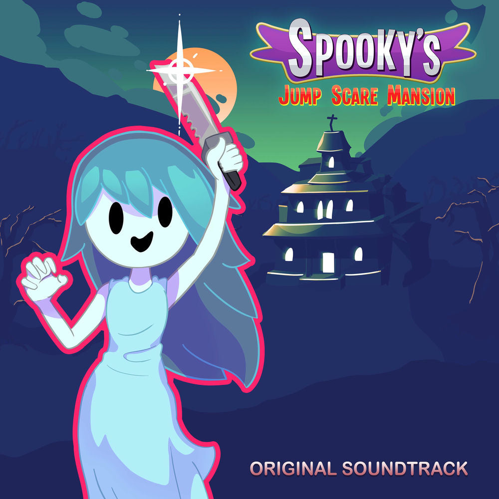 Spooky's Jump Scare Mansion Vinyle Bleu - Front Cover