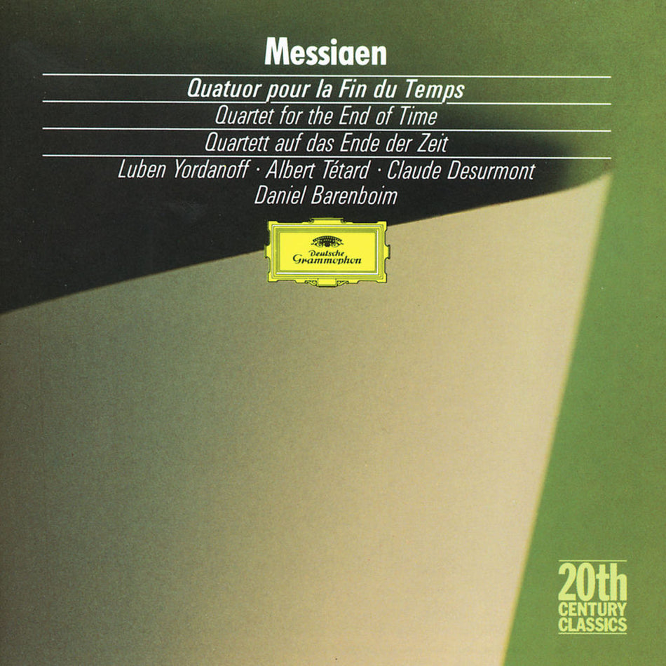 MESSIAEN-BARENBOIM -QUATUOR FI - Front Cover