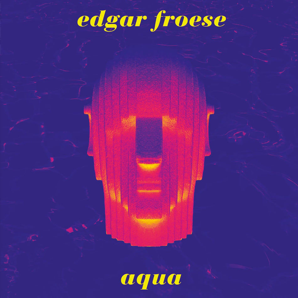 Aqua Vinyle Bleu et Rose Marbré - Front Cover