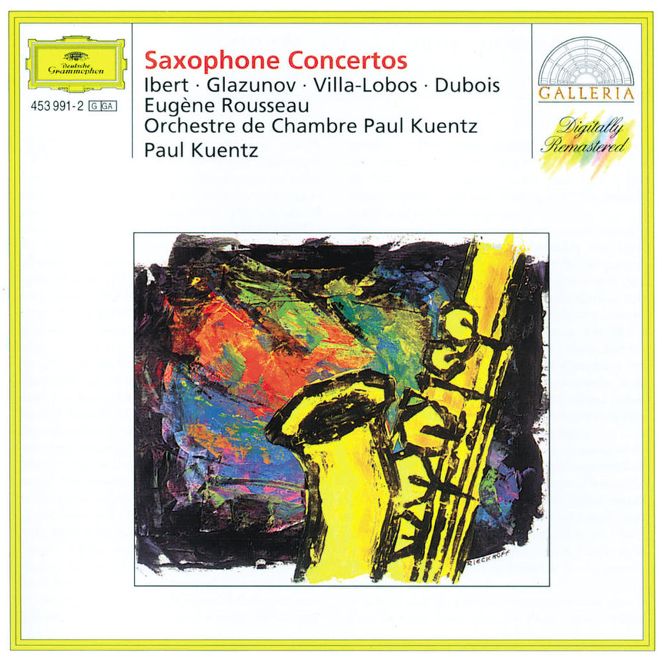 Ibert / Glazunov / Villa-Lobos / Dubois: Saxophone Concertos - Front Cover