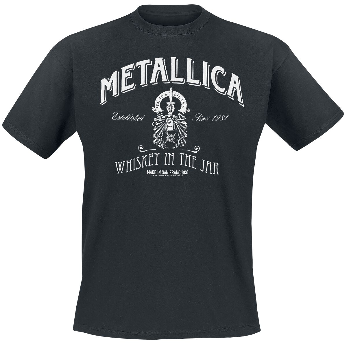 T-Shirt Manches courtes  de Metallica - Whiskey In the Jar - S à 5XL - pour Homme - noir - metallica