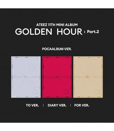 11th Mini Album GOLDEN HOUR : Part 2 PocaAlbum Version / Diary For To Version - Front Cover