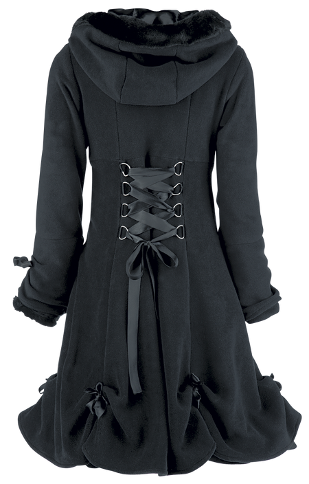 Manteau d'hiver  de Poizen Industries - Manteau Alice - S à 5XL - pour Femme - noir - Poizen Industries - View 2