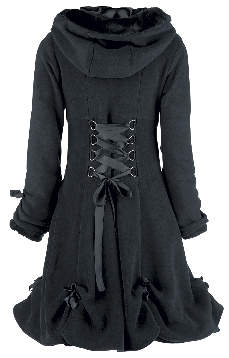 Manteau d'hiver  de Poizen Industries - Manteau Alice - S à 5XL - pour Femme - noir - Poizen Industries - View 2