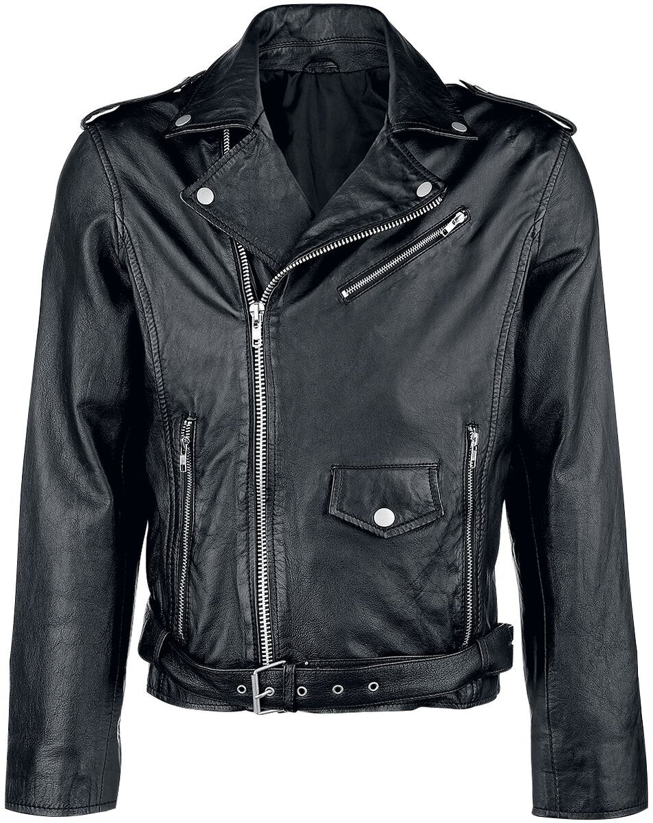 Veste en cuir  de Classic Style - S à 5XL - pour Homme - noir - Classic Style