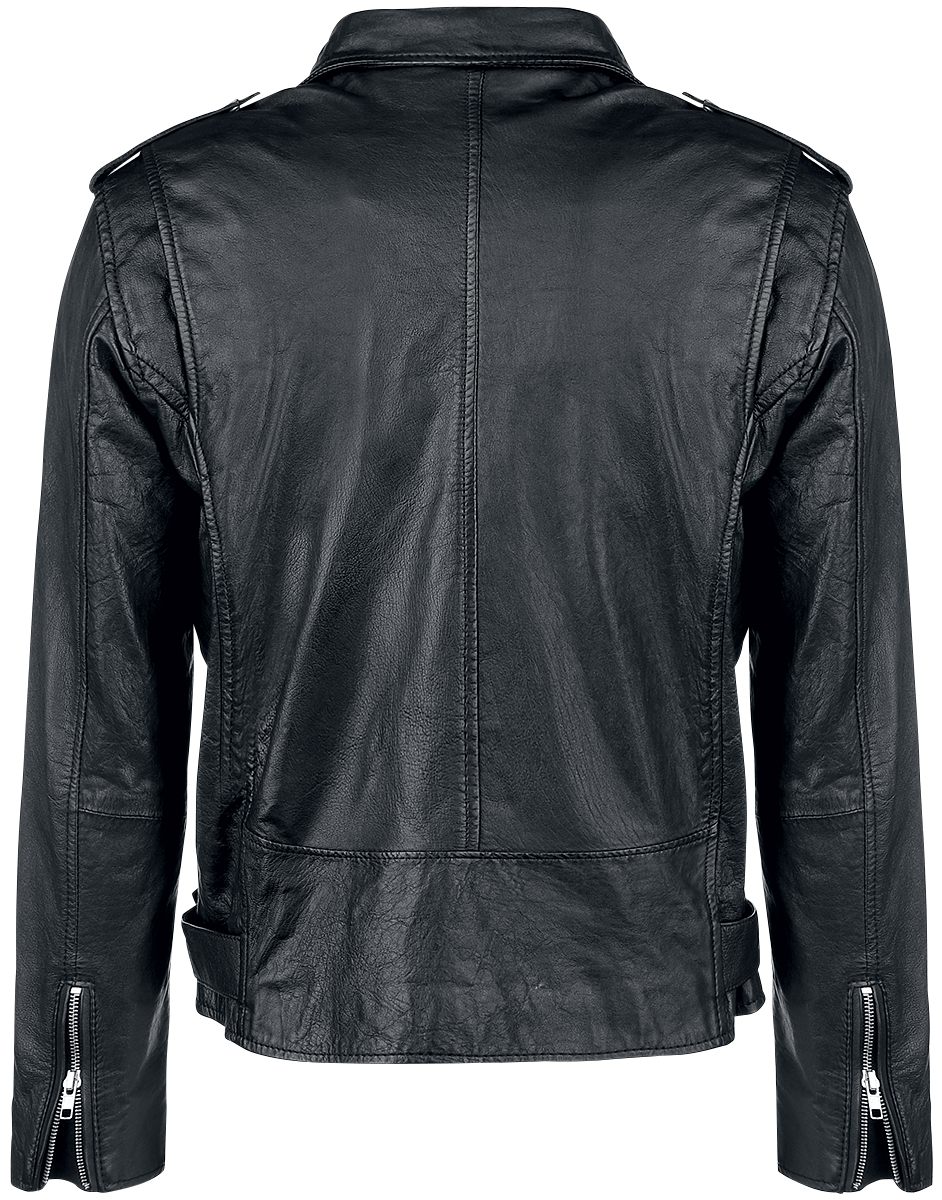Veste en cuir  de Classic Style - S à 5XL - pour Homme - noir - Classic Style - View 2