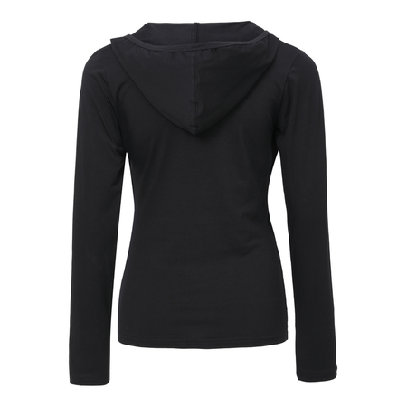 T-shirt manches longues  de Forplay - Haut Portefeuille Dentelle - S à XL - pour Femme - noir - Forplay - View 2