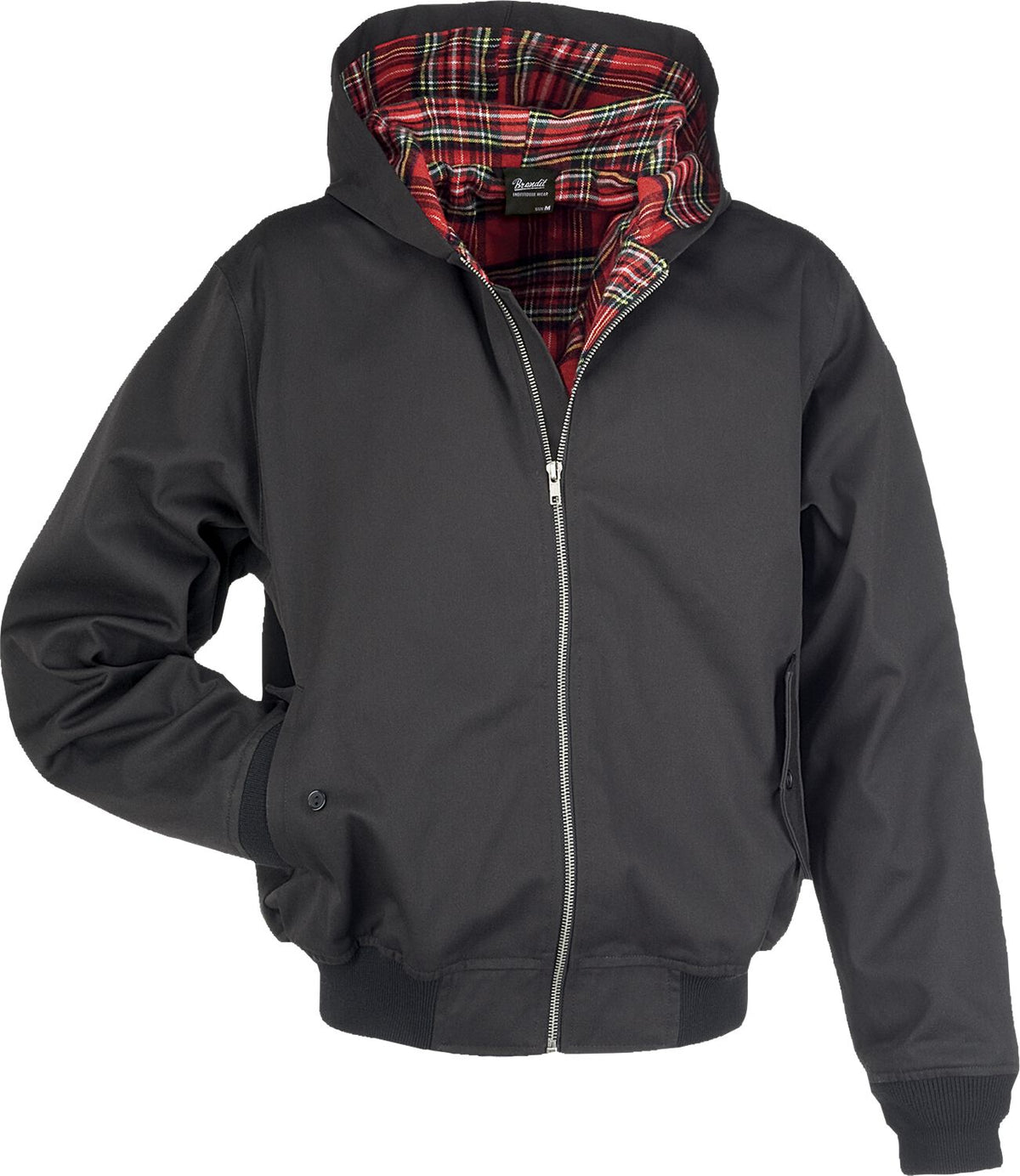 Bomber Rockabilly de Brandit - Sweat à capuche Lord Canterbury - S à 5XL - pour Homme - noir - Brandit