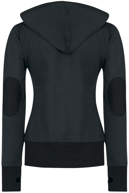 Sweat-shirt à capuche  de Forplay - Sweat À Capuche Avec Patch - S à XL - pour Femme - noir - Forplay - View 2