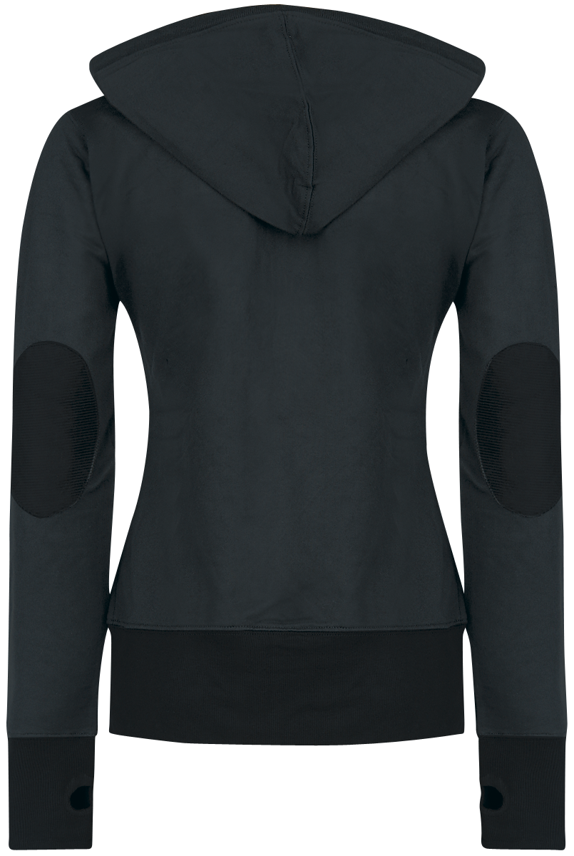 Sweat-shirt à capuche  de Forplay - Sweat À Capuche Avec Patch - S à XL - pour Femme - noir - Forplay - View 2