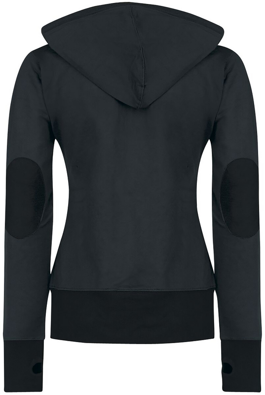 Sweat-shirt à capuche  de Forplay - Sweat À Capuche Avec Patch - S à XL - pour Femme - noir - Forplay - View 2