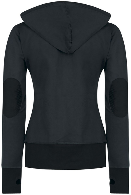 Sweat-shirt à capuche  de Forplay - Sweat À Capuche Avec Patch - S à XL - pour Femme - noir - Forplay - View 2