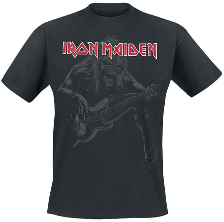 T-Shirt Manches courtes  de Iron Maiden - Eddie Bass - S à 5XL - pour Homme - noir - Iron Maiden