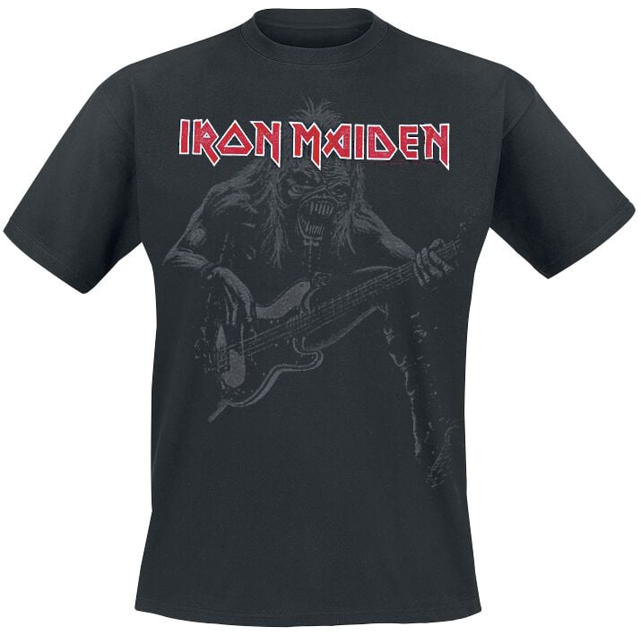 T-Shirt Manches courtes  de Iron Maiden - Eddie Bass - S à 5XL - pour Homme - noir - Iron Maiden