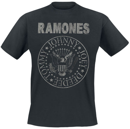 T-Shirt Manches courtes  de Ramones - Hey Ho Let's Go - Vintage - S à 5XL - pour Homme - noir - Ramones
