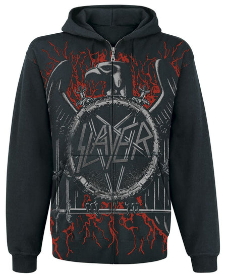 Sweat-shirt zippé à capuche  de Slayer - Black Eagle - S à 5XL - pour Homme - noir - Slayer