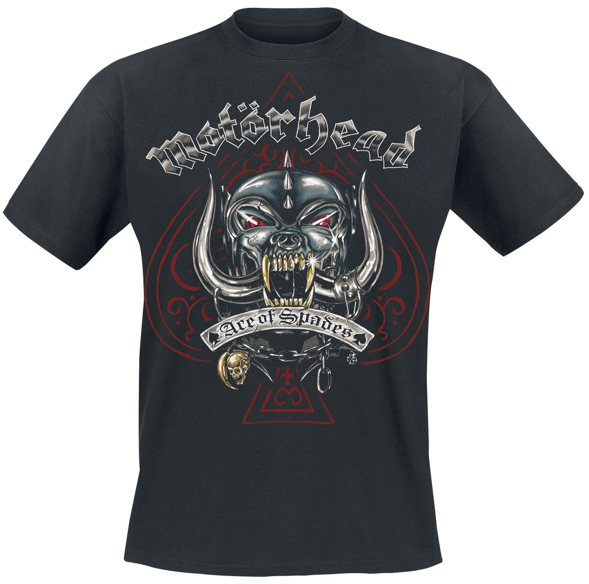T-Shirt Manches courtes  de Motörhead - Ace Of Spades Tattoo - M à XXL - pour Homme - noir - Motörhead