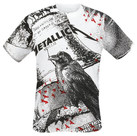 T-Shirt Manches courtes  de Metallica - Bell Tolls - S à XXL - pour Homme - blanc - metallica